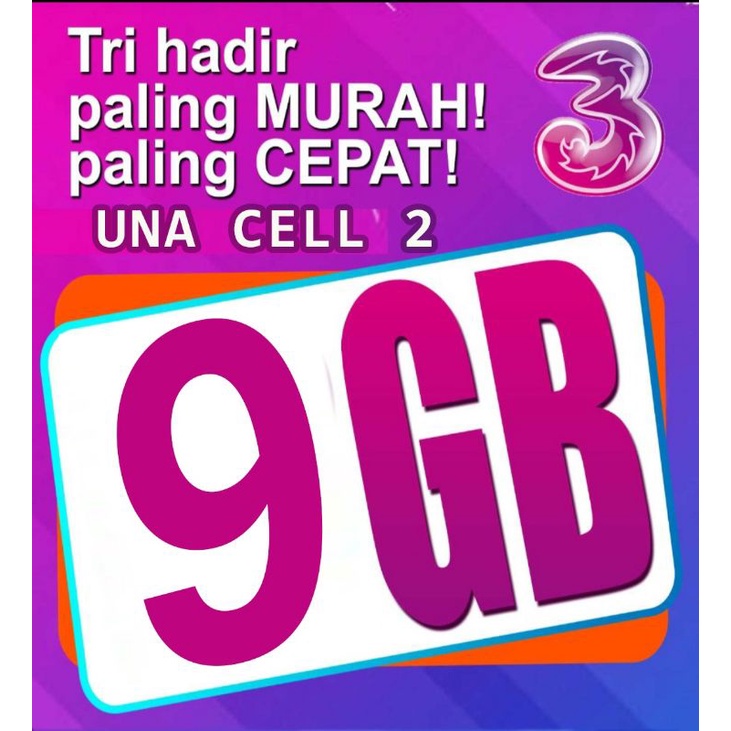 Kartu Tri 9GB