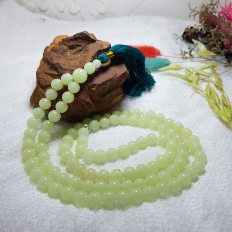 Tasbih Batu Pospor Batu Alam Asli