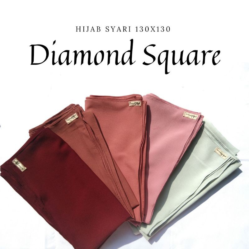HIJAB SEGI 4 SYARI 130X130 DIAMOND