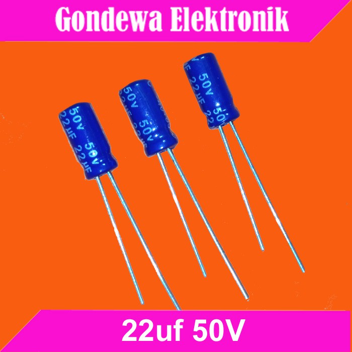 22uF 50V capasitor elektrolit elco condensator