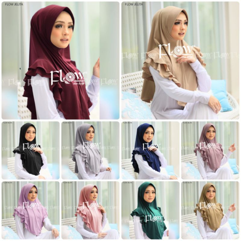 Bergo JELITA Ori Flow Hijab