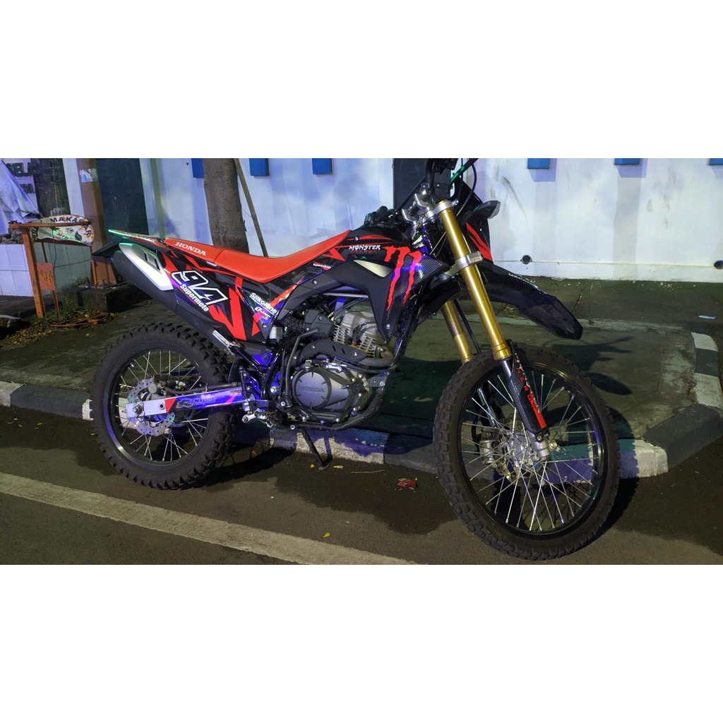 Decal Stiker CRF 150L Full Body DNKZ Red Monster Glossy DNKZ