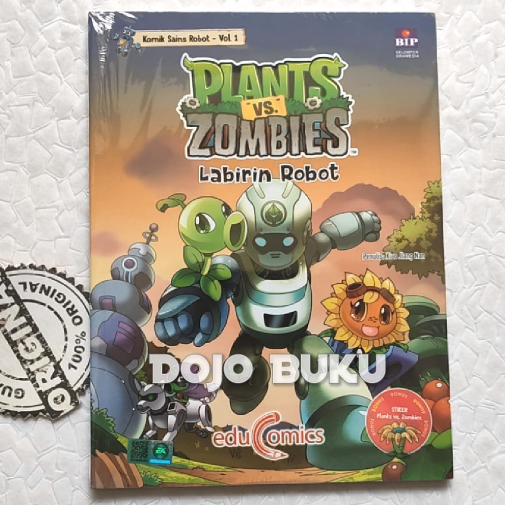 Buku Educomics Plant vs Zombie Komik Sains Robot 1: Labirin Robot