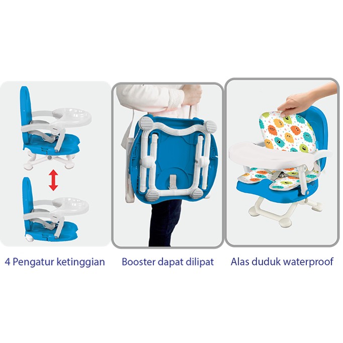 MAK127 BABY SAFE BOOSTER SEAT BO02 POP N EAT KURSI MAKAN ANAK