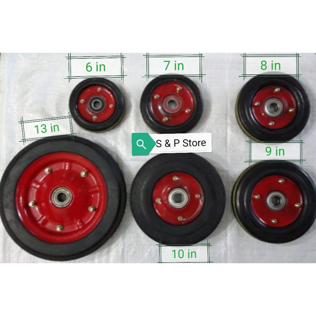 Roda Lori/ Ban Roda troli / Roda Mati  uk. 7 inchi