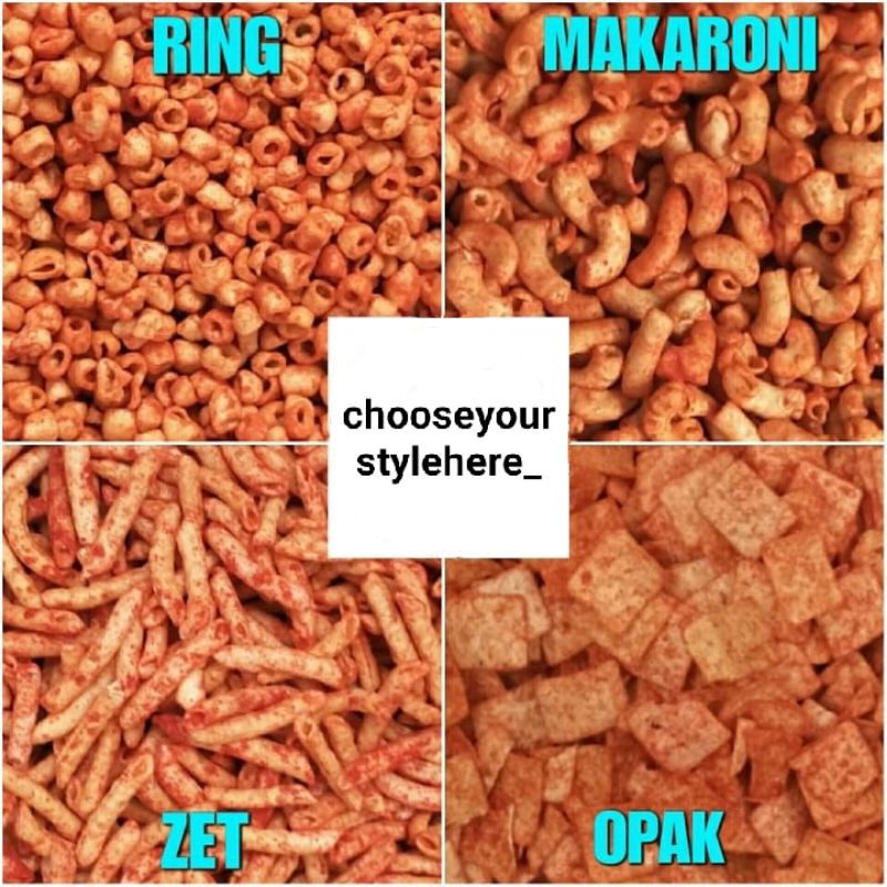 

Krupuk / Snack Opak , Zet , Makaroni , Ring