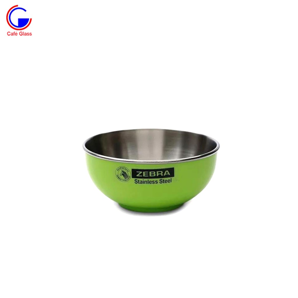 Bowl / Mangkok Stainless Zebra 10 cm, 11 cm Warna, 11 cm ss dan 16 cm
