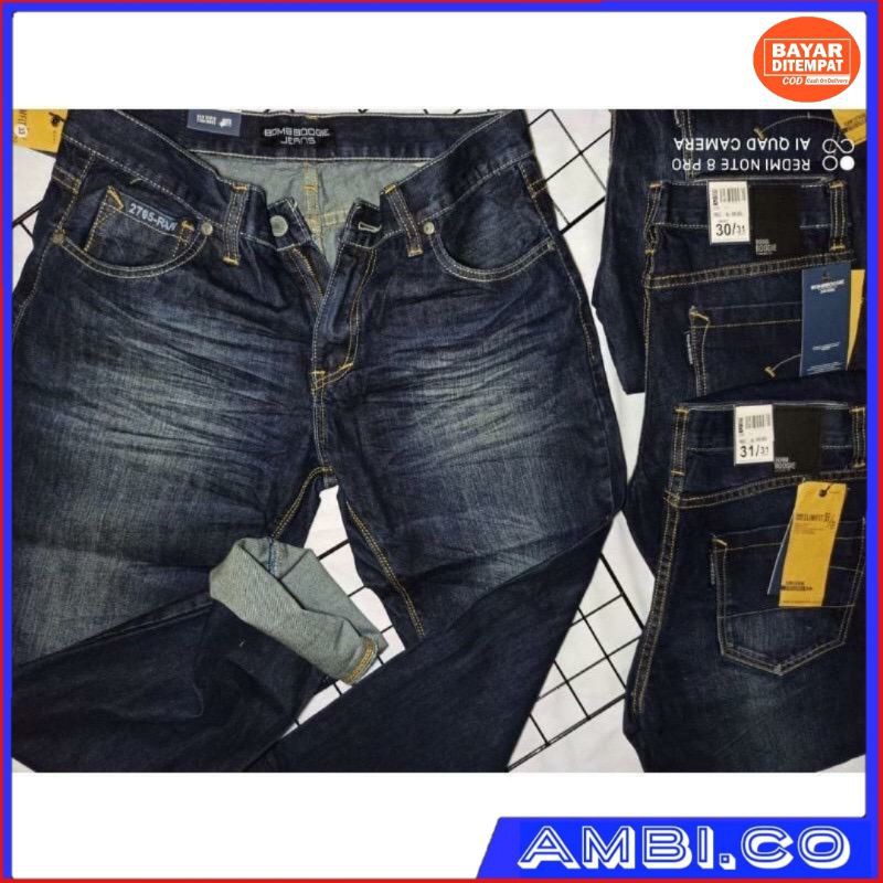 04 celana panjang pria bomboogie original/jeans cowo bomboogie