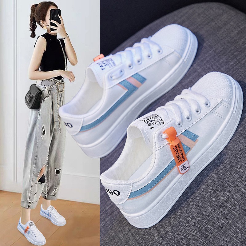 [DENDEN.ID] Sepatu Wanita Sneaker Tinggi Luar Negeri Import Sepatu Olahraga Korea DD1024