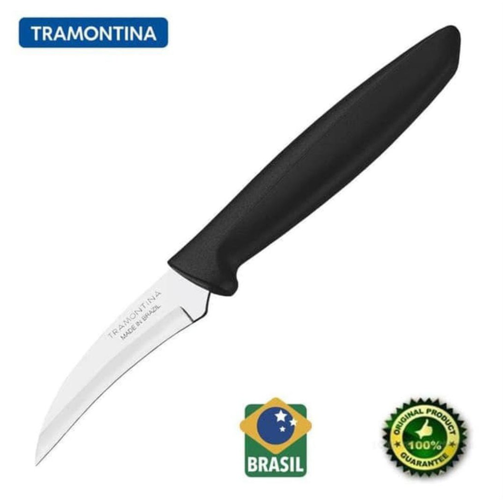 TRAMONTINA Pisau Buah Ukir Sabit Tramontina Grafting Okulasi Kupas Peeler Original