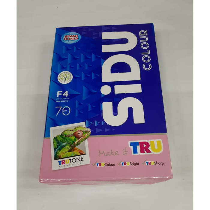 

KERTAS HVS WARNA SINAR DUNIA F4 70 GRAM | PRINT PAPER | ATK - Merah