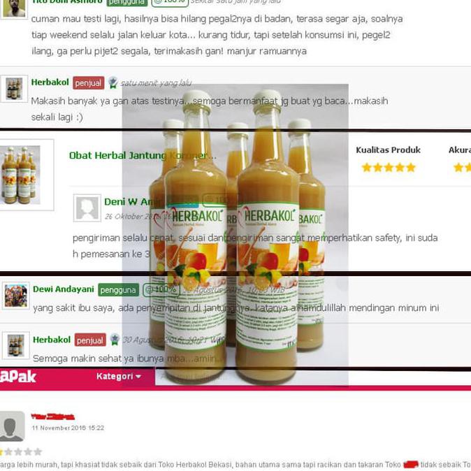 

Herbakol - Obat Herbal Jantung Koroner, Kolestrol, Pengencer Darah SPECIAL