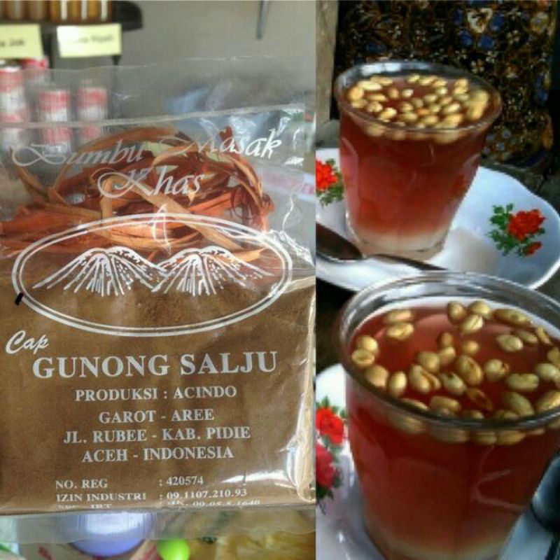 

Bumbu instan minuman Bandrek Khas Aceh