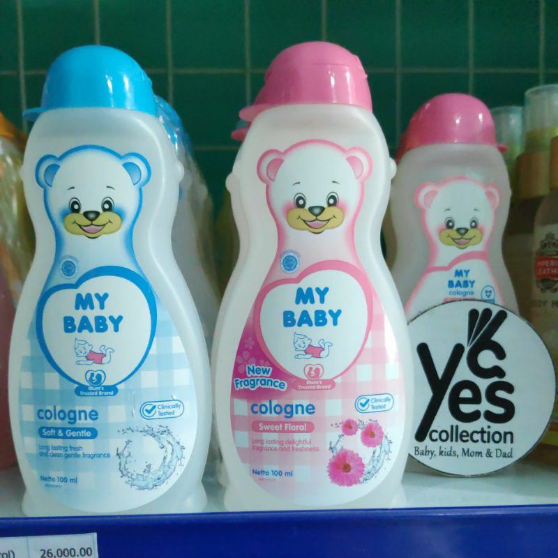 My baby Cologne 100 ml Parfum Sweet Floral Pink Soft &amp; Gentle Biru Parfume Bayi Baby