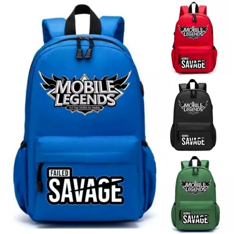 Tas Ransel Backpack Mobile Legend / ML / SAVAGE / ALUCARD / MOONTON