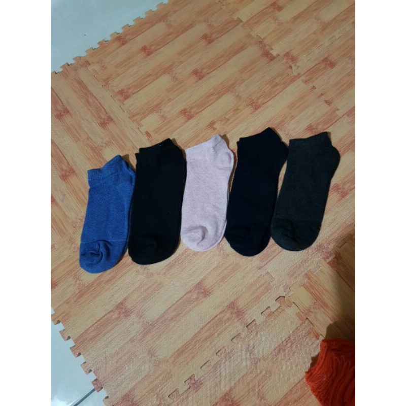 Kaos Kaki Pendek Semata Kaki Polos Casual Murah (Ankle Sock) Kaos Kaki Olahraga Jogging, Senam, Sport, Lari