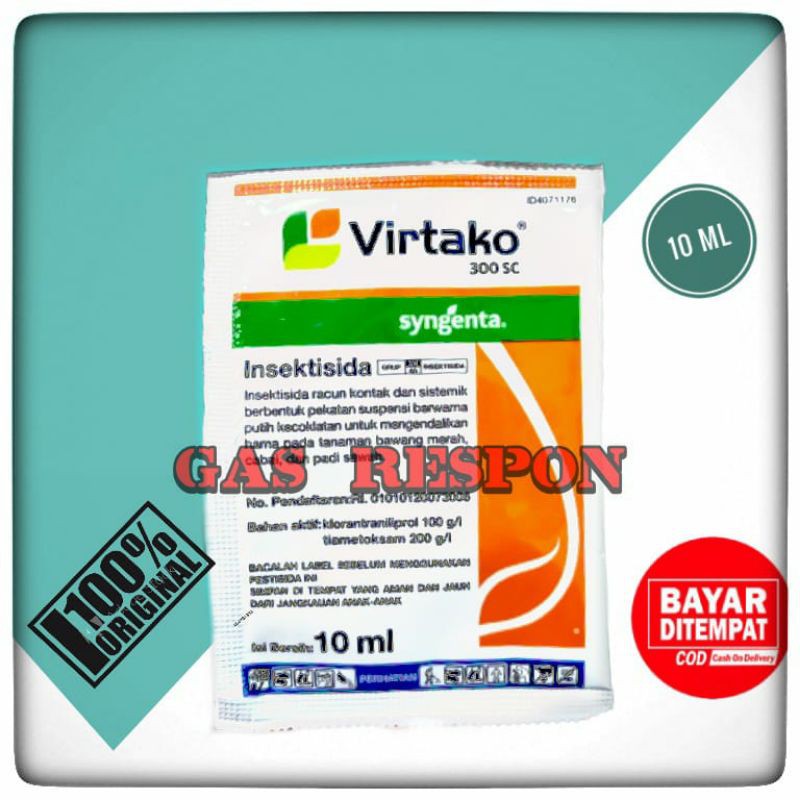 virtaco 300 sc 10 ml set virtako saset syngenta sigenta insektisida penggerak barang firtaco