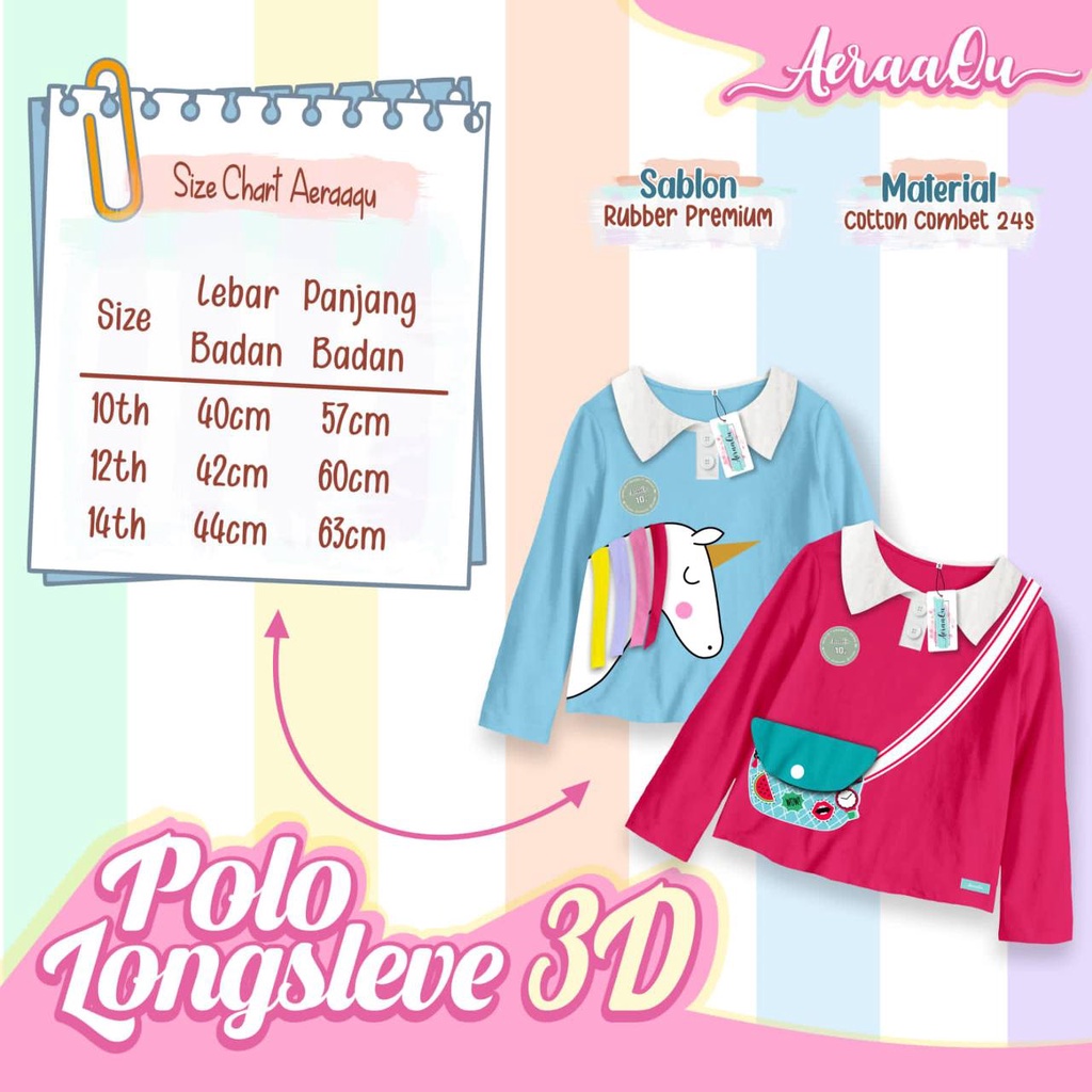 Polo Longsleeve 3D Aeraaqu