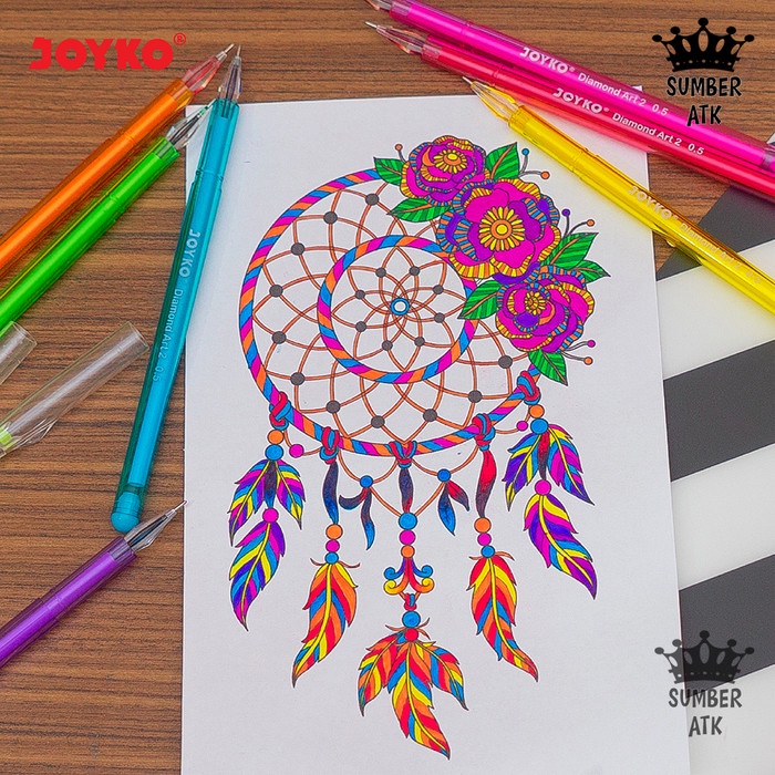 

Dijual Color Gel Pen Pena Jel Warna Joyko Gpc-296 Diamond Art2 8 Warna 0.5 Mm Terbatas