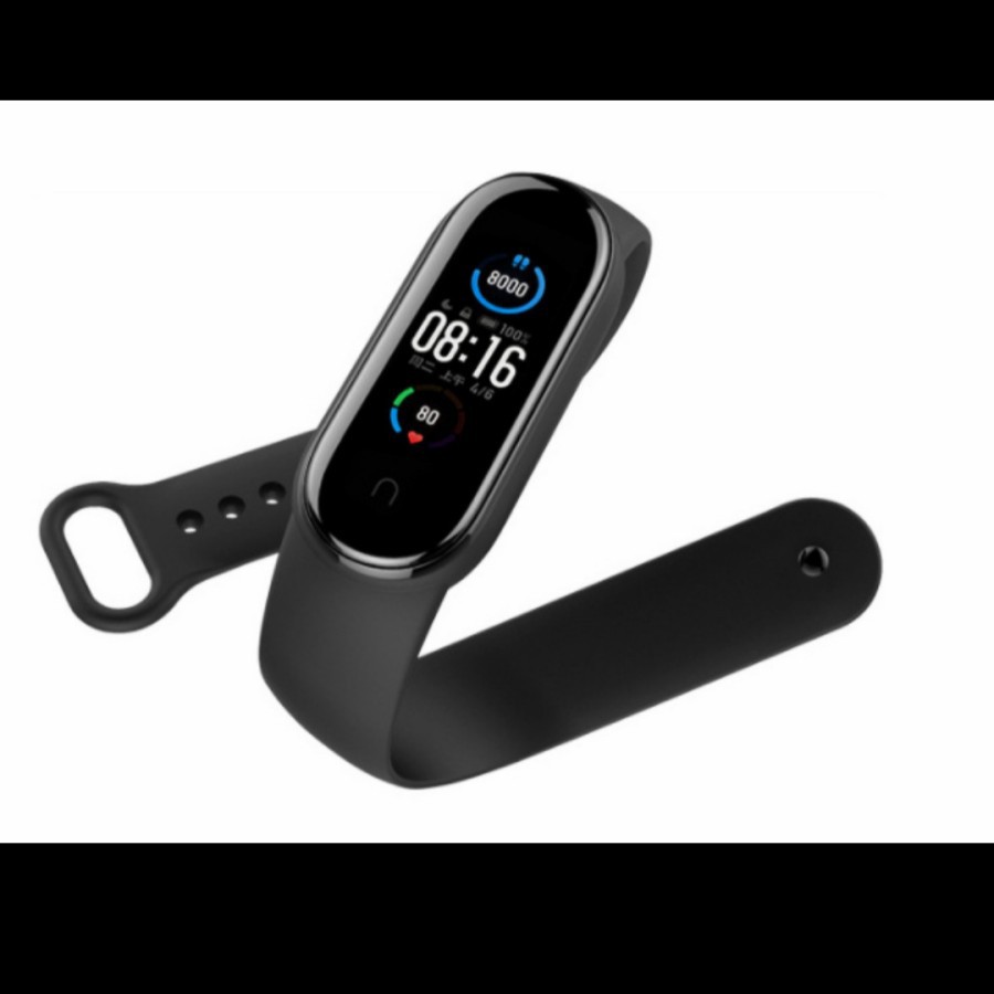 Tali Jam XIAOMI MI BAND 5 BAND 6 7 amazfit 5 STRAP SILIKON karet - WARNA 1