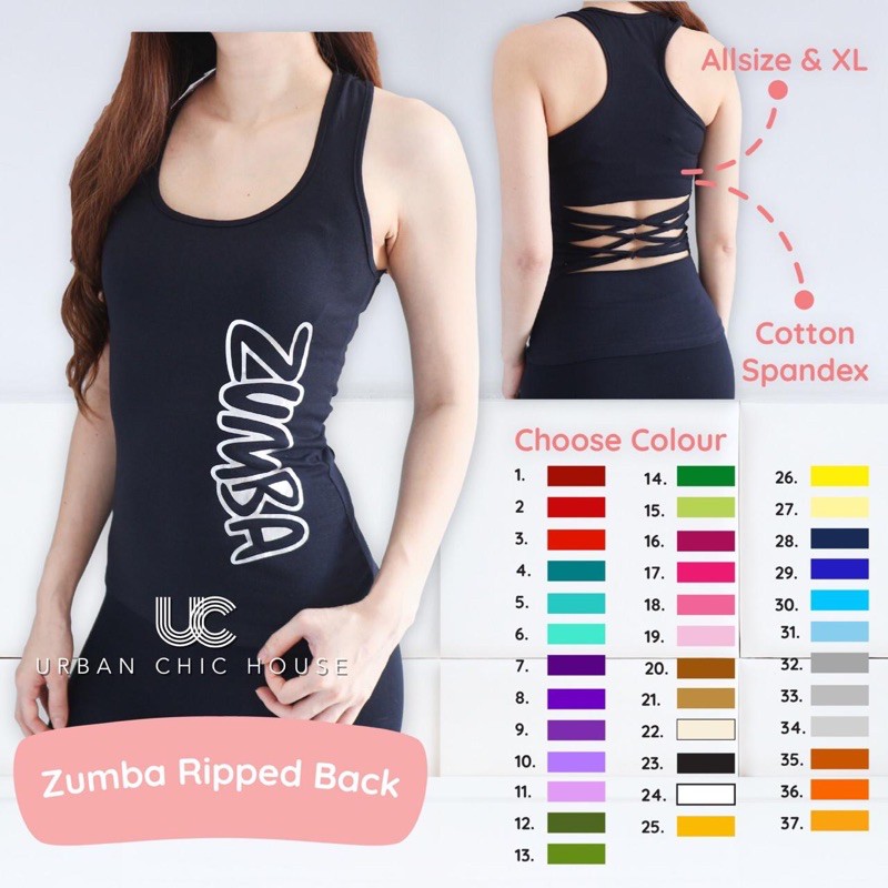 

Zumba ripped back ( pilihan warna tulis di catetan yaa )