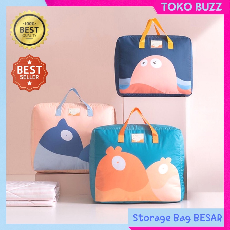 Tas Penyimpanan Multifungsi/ Storage Bag Selimut Handuk Baju / Tempat Penyimpanan Selimut size BESAR