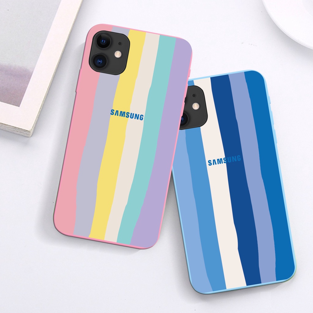 Case Samsung A10 A02S A02 A32 A50 A30S A52 A12 A01 A11 A11 A20S A10S A31 Core Candy Rainbow