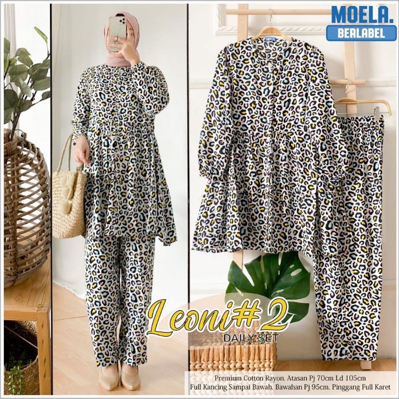 [MOELA] LEONI SET | SETELAN HIJAB RAYON BUSUI