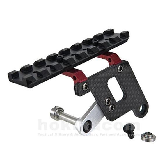 BARANG BARU 5KU Shooters Carbon Mount Base for TM Hi Capa GB281 - Red Merah