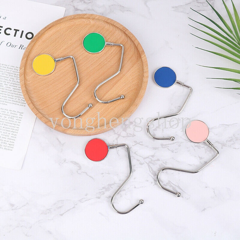 Kait Gantungan Tas Tangan Portabel Dapat Dilepas Untuk Meja Sekolah / Kantor