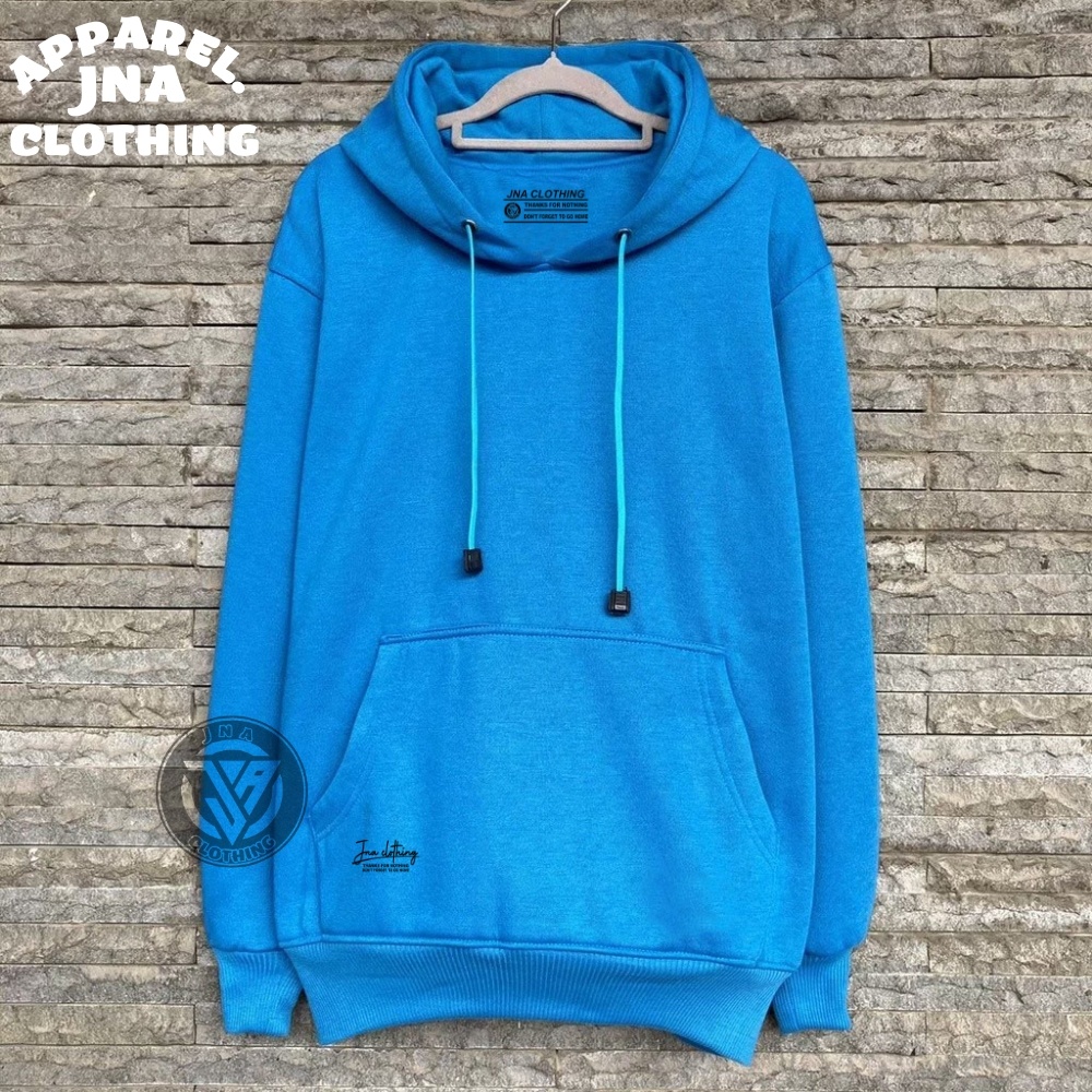 Sweater Hoodie Polos Cowok/Cewek M L XL XXL Switer hudie Polos Pria/wanita Terlaris Distro Fleece Tebal Jna Clothing Suiter Oversize