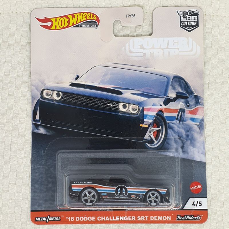 '18 DODGE CHALLENGER SRT DEMON - HOT WHEELS PREMIUM