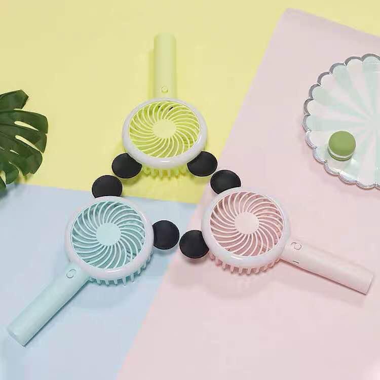 ANEKA B12 Kipas Angin Mickey Kipas Portable Kipas Baterai Kipas Lampu LED Kipas Charger Kipas Mini