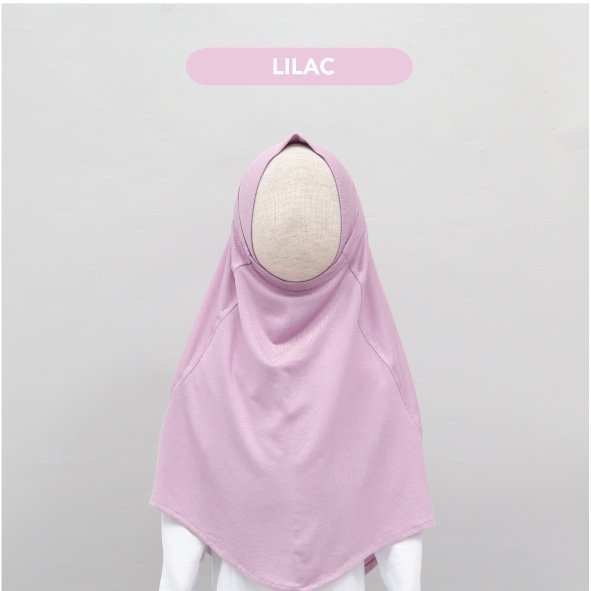 Mooi Hijab Instant Anak Jilbab Anak Perempuan-LILAC