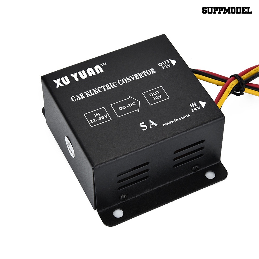 Adapter Konverter Power Supply Step Down 5A 24V Ke 12V Untuk Mobil