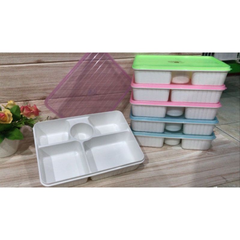 LUNCH BOX SEKAT 5/ TEMPAT MAKAN PLASTIK SEKAT 5