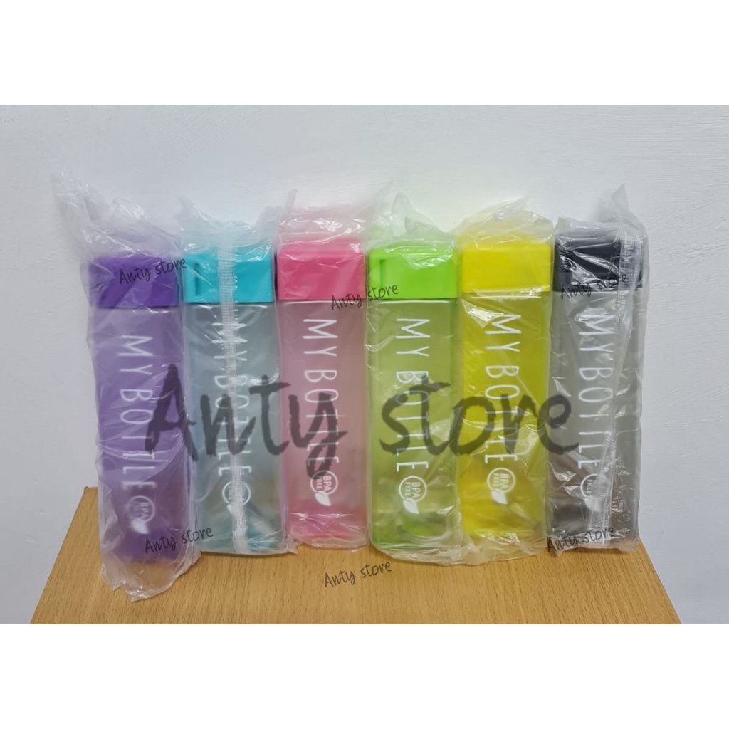 botol minum viral . botol minum my bottle motif kotak bpa free. botol minum murah