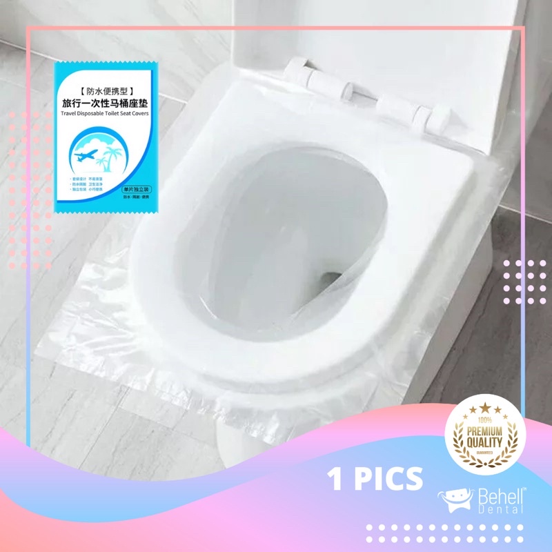 DISPOSABLE PLASTIC PLASTIK ALAS TOILET SEAT COVER // ALAS DUDUKAN KLOSET UMUM TISSUE TISU DUDUK CLOSET WC // BEHELLDENTAL