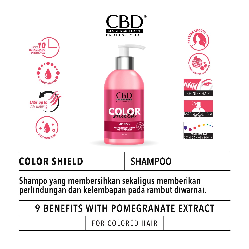 CBD Color Shield Hair Mask / Shampoo / Conditioner / Perawatan Rambut