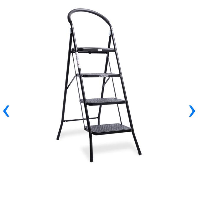 `````````] Tangga Lipat 4 Step Dengan Busa Dudukan Krisbow - Hitam