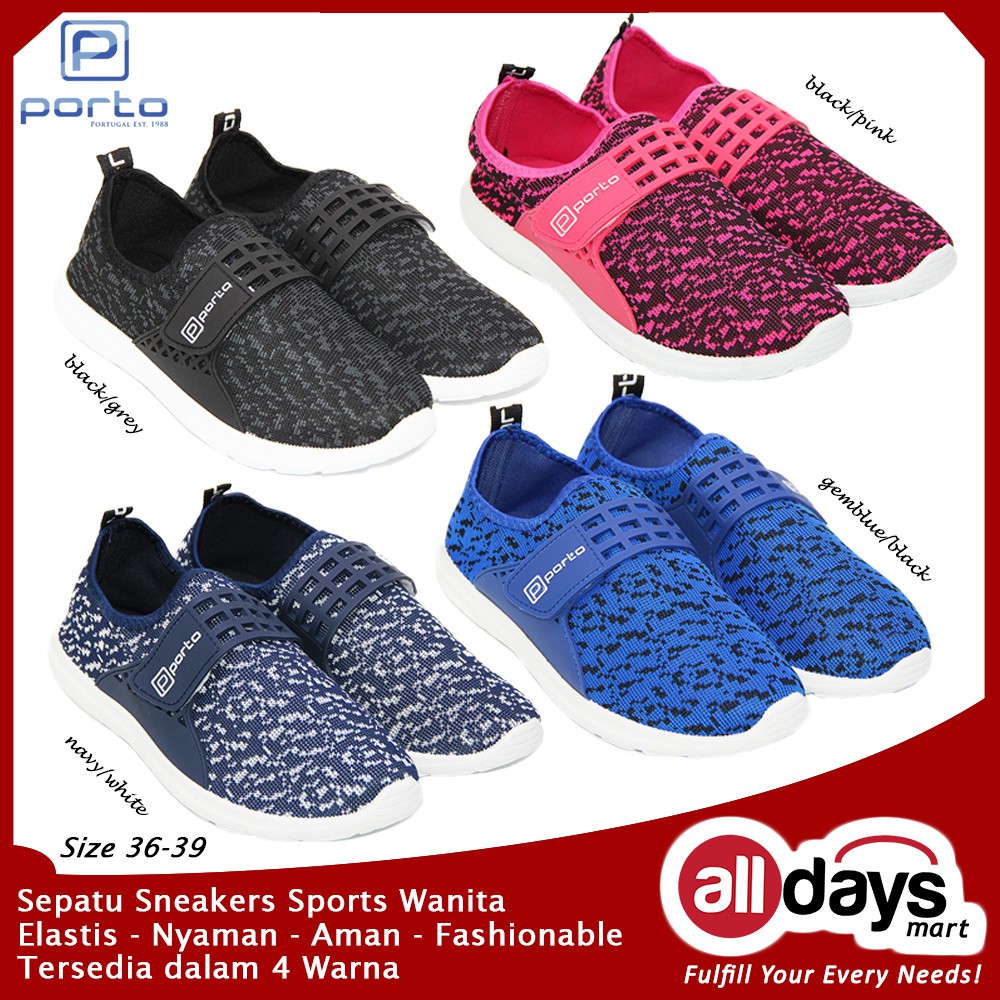 Porto Sepatu Sneakers Wanita AA014L Random Warna Size 36-40