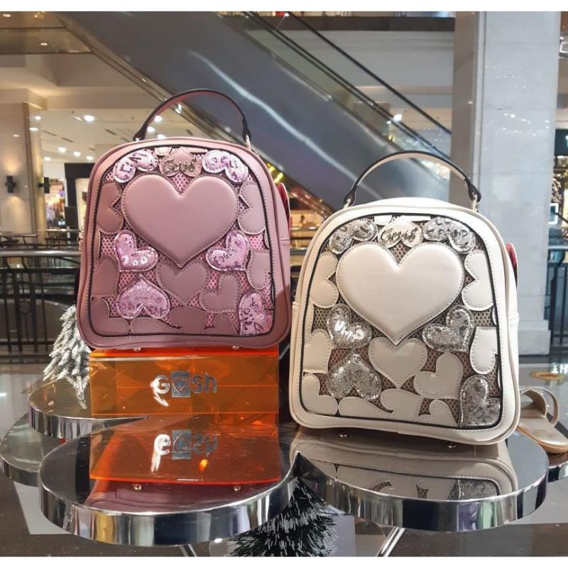 ransel Gosh art 528(beige & pink)