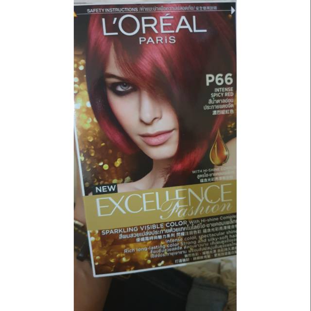 Cat Rambut / Haircolor Loreal Red P66 Intense spicy red