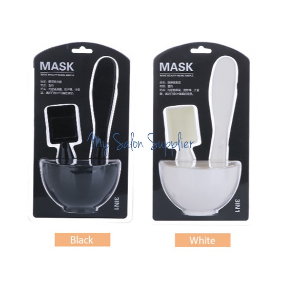 Mangkok Masker Wajah Set isi Spatula, Sendok Ukur Lameila D0892