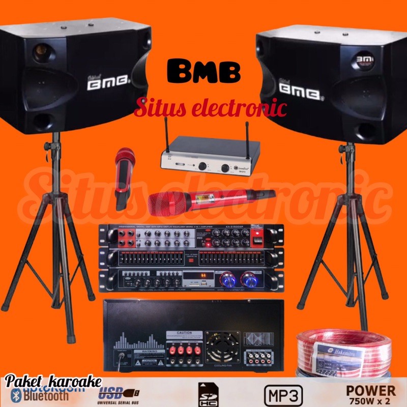 Jual Paket Karoake Komplit Paket Sound System Bmb 8 Inch Original Cs