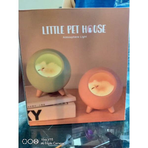 lampu tidur little pet house