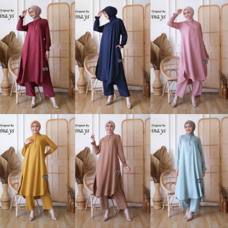 Satu set tunik by salvina. ys