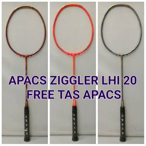 Original Apacs Ziggler LHI 20 Raket Badminton