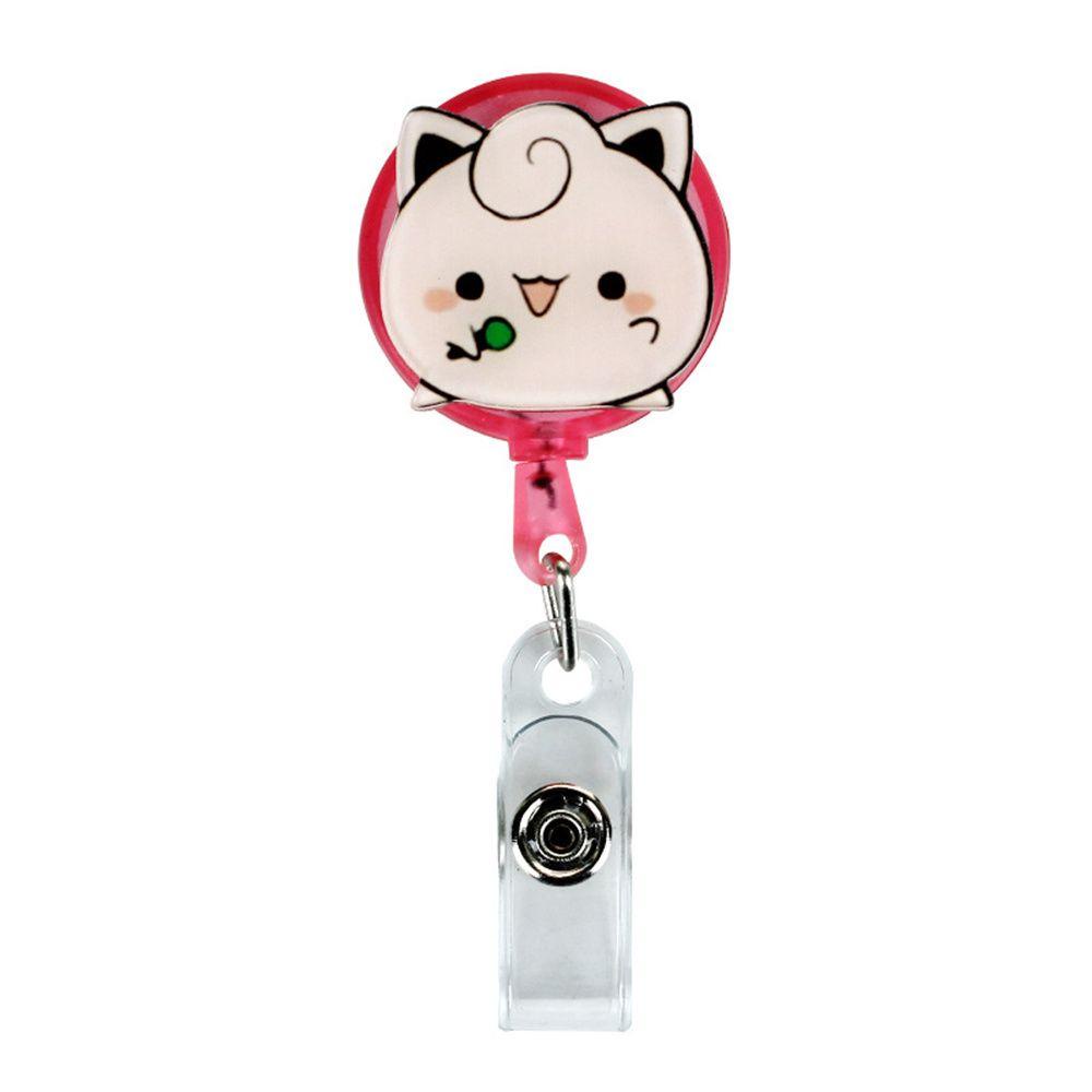 [Elegan] Retractable Badge Reel Chest Card Perlengkapan Sekolah Name Tag ID Card Klip Pokemon Go Nurse Badge Reel Badge Holder