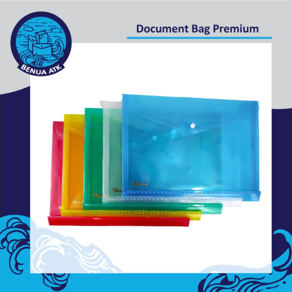 

Map Plastik Kancing / Document Bag Premium Jumbo Dataflex [isi 12pcs] DF-7121